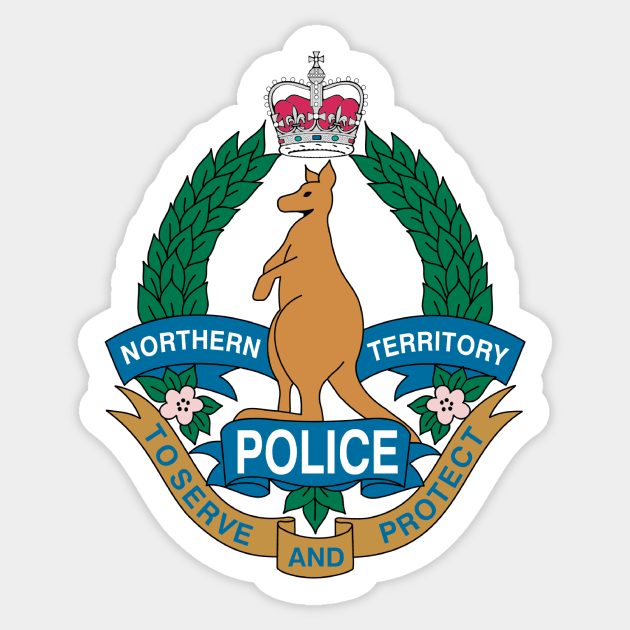 Northern Territory Police Sticker by Wickedcartoons